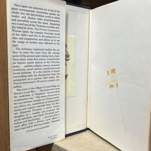 The French Lieutenants Woman By John Fowles Hardcover 1969 Little Brown & Co. Du - Picture 4 of 6